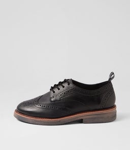 BROGUE RISE RL VINTAGE BLACK LEATHER