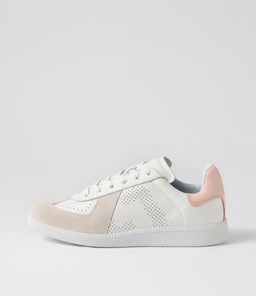 PACE RL WHITE SNOW PINK LEATHER SUEDE