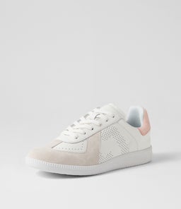PACE RL WHITE SNOW PINK LEATHER SUEDE