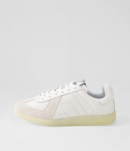 PACE RL ALL WHITE CLEAR LEATHER SUEDE