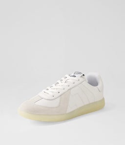 PACE RL ALL WHITE CLEAR LEATHER SUEDE