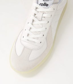 PACE RL ALL WHITE CLEAR LEATHER SUEDE