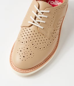 BROGUE RISE PUNCH RL LATTE LEATHER
