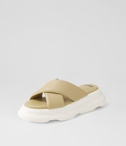 PORTO CROSS SLIDE RL LATTE LEATHER