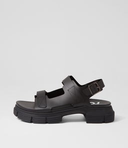 JELLY SANDAL RL ALL BLACK VYNALITE