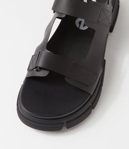 JELLY SANDAL RL ALL BLACK VYNALITE