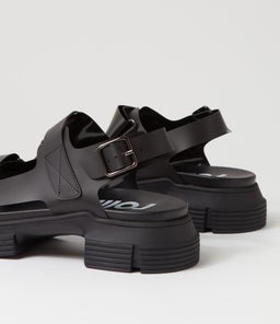 JELLY SANDAL RL ALL BLACK VYNALITE