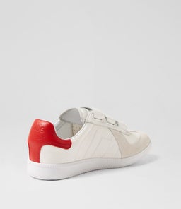 PACE VELCRO STRAP RL WHITE RED LEATHER