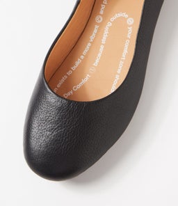 BALLET RL BLACK TUMBLE LEATHER
