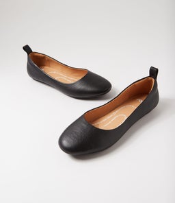 BALLET RL BLACK TUMBLE LEATHER