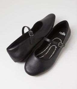 BALLET MARY JANE RL BLACK LEATHER