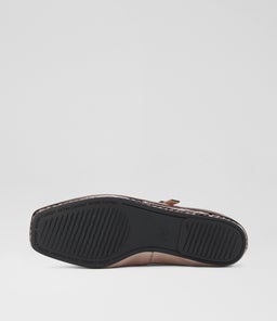 BALLET MARY JANE RL PEWTER CRINKLE LEATHER