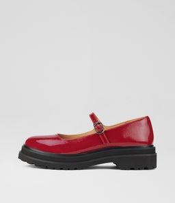 MARY JANE STEP RL MERLOT PATENT LEATHER
