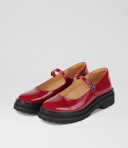 MARY JANE STEP RL MERLOT PATENT LEATHER