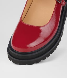 MARY JANE STEP RL MERLOT PATENT LEATHER