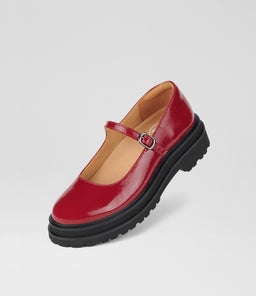 MARY JANE STEP RL MERLOT PATENT LEATHER