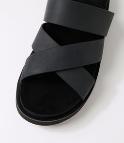 RHODES CROSS SLIDE RL BLACK SMOOTH
