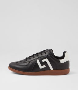 PACE M RL WHITE BLACK LEATHER SUEDE