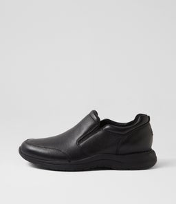 EDGE HILL II SLIP RO BLACK LEATHER