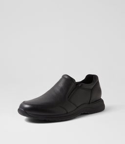 EDGE HILL II SLIP RO BLACK LEATHER