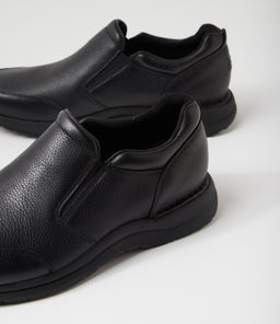 EDGE HILL II SLIP RO BLACK LEATHER