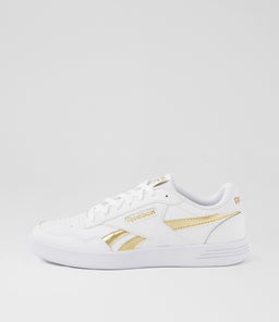 COURT ADVANCE W RZ WHITE WHITE GOLD SMOOTH