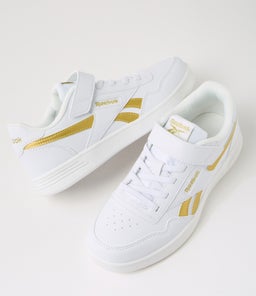 COURT ADVANCE ELASTIC JNR RZ WHITE GOLD SMOOTH