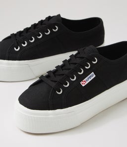 2790 PLATFORM S9 BLACK WHITE CANVAS