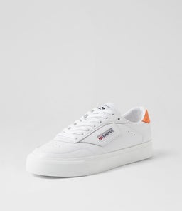 3843 COURT S9 WHITE ORANGE LEATHER