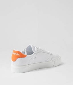 3843 COURT S9 WHITE ORANGE LEATHER
