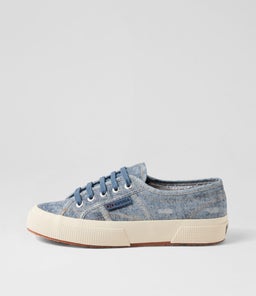 2750 COTTON DENIM DETROYED S9 BLUE DUST BEIGE CANVAS