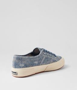 2750 COTTON DENIM DETROYED S9 BLUE DUST BEIGE CANVAS