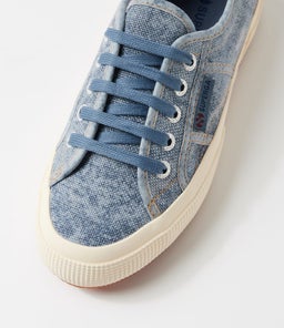 2750 COTTON DENIM DETROYED S9 BLUE DUST BEIGE CANVAS