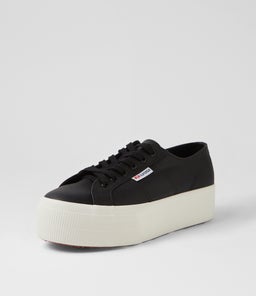 2790 PLATFORM TUMBLED LEA S9 BLACK LEATHER