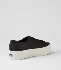 2790 PLATFORM TUMBLED LEA S9 BLACK LEATHER