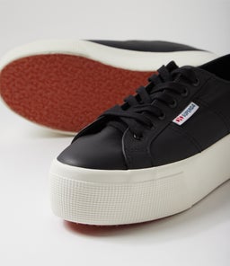 2790 PLATFORM TUMBLED LEA S9 BLACK LEATHER