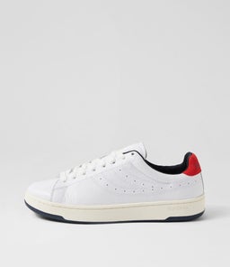 4833 LENDL MATCH LEATHER S9 WHITE NAVY RED LEATHER