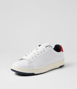 4833 LENDL MATCH LEATHER S9 WHITE NAVY RED LEATHER