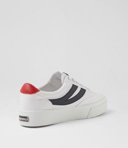 2740 PLATFORM BLOCKS S9 WHITE NAVY RED CANVAS