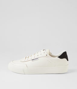 3842 COURT S9 WHITE BRISTOL BLACK FAVORIO LEATHER