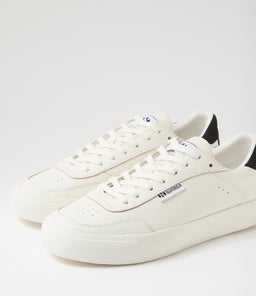3842 COURT S9 WHITE BRISTOL BLACK FAVORIO LEATHER