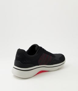 216255 GO WALK ARCH FIT SK BLACK RED LEATHER MESH