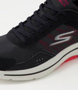 216255 GO WALK ARCH FIT SK BLACK RED LEATHER MESH