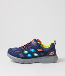 401529L DYNAMIC FLASH R JNR SK NAVY ORANGE SMOOTH