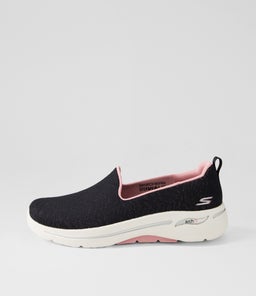 124881 GO WALK ARCH FIT OR SK BLACK PINK TEXTILE