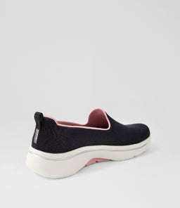 124881 GO WALK ARCH FIT OR SK BLACK PINK TEXTILE