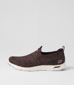 104276 ARCH FIT REFINE S SK BLACK ROSE GOLD TEXTILE