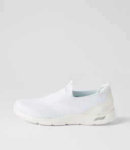 104276 ARCH FIT REFINE S SK WHITE SILVER TEXTILE
