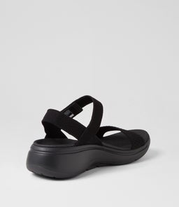140264 GO WALK AF SANDAL P SK BLACK BLACK TEXTILE
