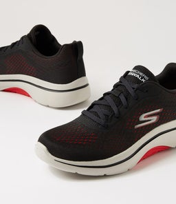 GOWALK ARCH FIT 2.0 ? IDY 2 SK BLACK RED KNIT